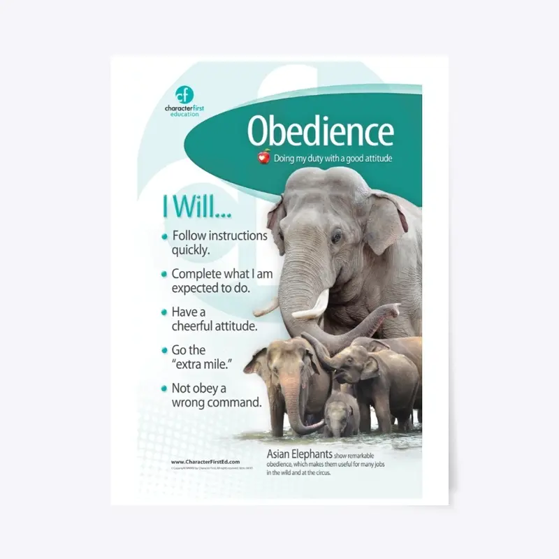 Obedience Anchor Chart